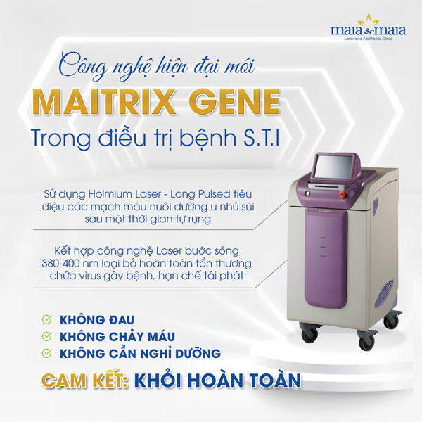 trị sùi mào gà bằng công nghệ maitrix gene