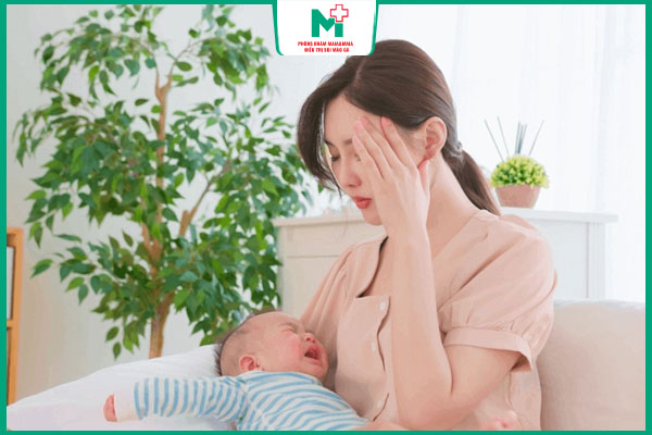 mẹ sau sinh stress