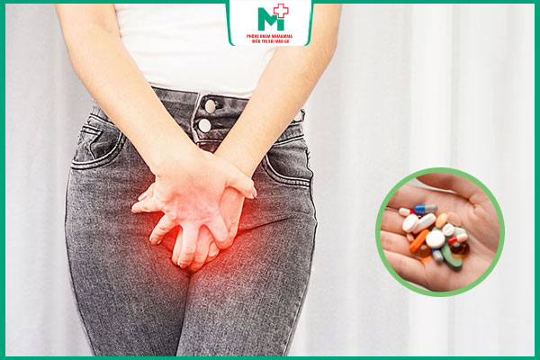 uống kháng sinh ngứa vùng kín
