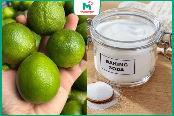 chanh và baking soda