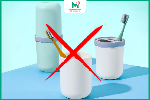 không dùng chung đồ dùng cá nhân