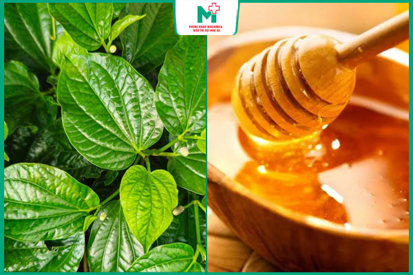 lá lốt và mật ong