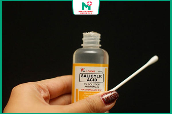 lưu ý dùng acid salicylic