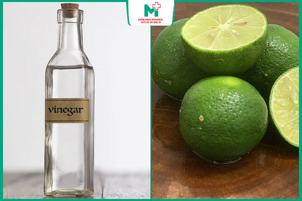 giấm và chanh