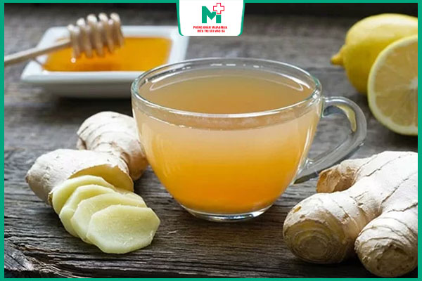 gừng và mật ong